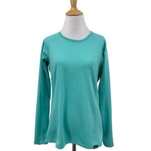 Patagonia Shirt Womens S Small Candy Green Polartec Midweight Capilene Baselayer